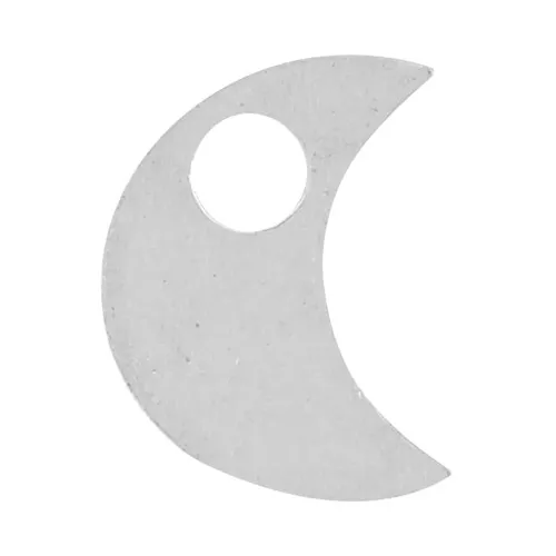 Mini Luna 5x4 mm - Plata de ley 925 x1