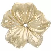 Colgante Flor 23 mm en resina opaca - Oro x1