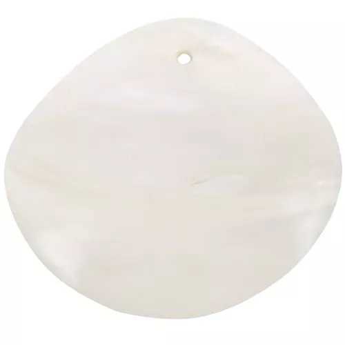 Colgantes rombo de nácar 39x44 mm Natural x2