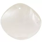 Colgantes rombo de nácar 39x44 mm Natural x2