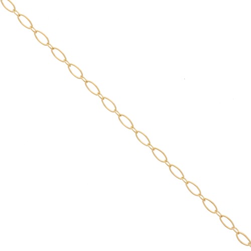 Cadena forçat ovalada de 2,4 mm - Gold filled (oro laminado) x20cm