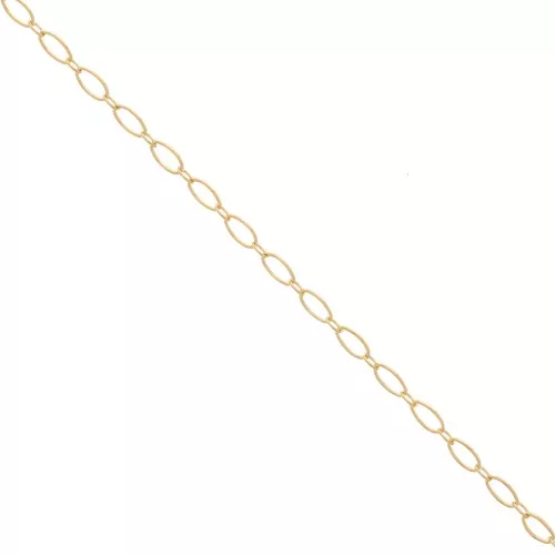 Cadena forçat ovalada de 2,4 mm - Gold filled (oro laminado) x20cm