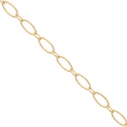Cadena forçat ovalada de 2,4 mm - Gold filled (oro laminado) x20cm