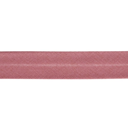 Cinta en poli-algodón 20 mm Rosa viejo x 1m