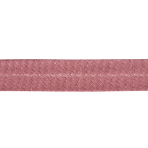 Cinta en poli-algodón 20 mm Rosa viejo x 1m