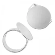 Anillo ajustable bajo la bandeja 18 mm plateado x1