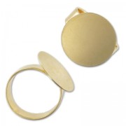 Anillo ajustable bajo la bandeja 18 mm dorado con oro finox1|raw }}