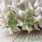 Ganchos con anilla abierta 15 mm - Dorado x40