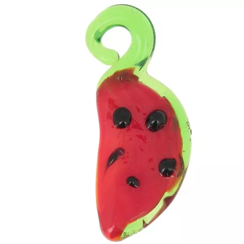Charm de cristal sandía 24x11 mm - Rojo - Verde x1