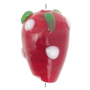 Perla de cristal 12x8 mm - Roja x1