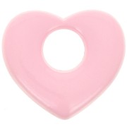 Colgante corazón latón 16x18 mm - Rosa x1|raw }}