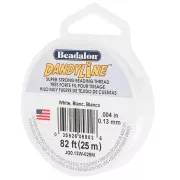 Hilo de nylon trenzado Dandyline 0,13 mm - Blanco x25m