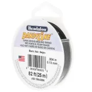 Hilo de nylon trenzado Dandyline 0,13 mm - Negro x25m