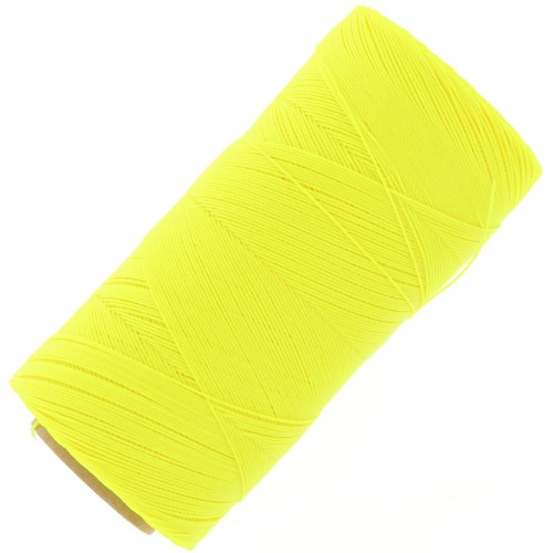 Bobina de hilo encerado Linhasita para micro macramé 0,35 - Amarillo Fluo (326) x448 m