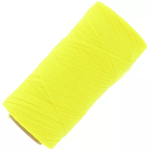 Bobina de hilo encerado Linhasita para micro macramé 0,35 - Amarillo Fluo (326) x448 m