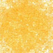 Cuentas de Rocalla Preciosa 11/0 de 2 mm - Solgel - Cristal teñido de amarillo 2 x 20 g