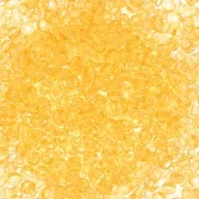 Cuentas de Rocalla Preciosa 11/0 de 2 mm - Solgel - Cristal teñido de amarillo 2 x 20 g