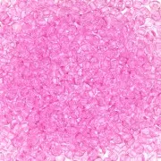 Cuentas de Rocalla Preciosa 11/0 2 mm - Solgel - Cristal teñido rosa 2 x 20 g