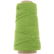 Carrete de cordón de algodón orgánico Détox XL macramé de algodón peinado - Verde hierba x200 m