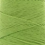 Carrete de cordón de algodón orgánico Détox XL macramé de algodón peinado - Verde hierba x200 m