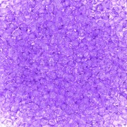 Cuentas de Rocalla Preciosa 11/0 de 2 mm - Solgel - Violeta 2, cristal teñido, 20 g