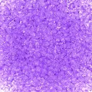 Cuentas de Rocalla Preciosa 11/0 de 2 mm - Solgel - Violeta 2, cristal teñido, 20 g