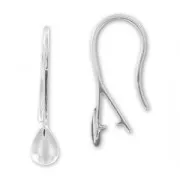 Ganchos para colgante gota enganche 20 mm Plata 925 x2