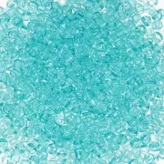 Cuentas de Rocalla Preciosa 11/0 de 2 mm - Solgel - Azul verdoso 2, cristal teñido, 20 g