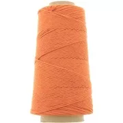 Algodón orgánico Détox XL peinado Naranja quemado macramé bobina de cordón de algodón x200 m