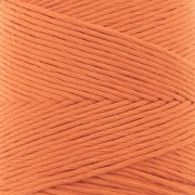 Algodón orgánico Détox XL peinado Naranja quemado macramé bobina de cordón de algodón x200 m
