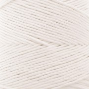 Bobina de cordón de algodón orgánico macramé peinado Detox XL - Blanco x200 m