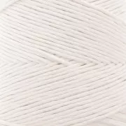 Bobina de cordón de algodón orgánico macramé peinado Detox XL - Blanco x200 m