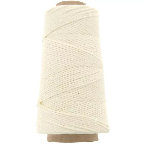 Carrete de cordón de algodón orgánico Détox XL macramé de algodón peinado - Crudo x200 m