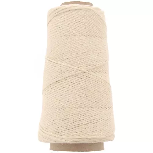 Bobina de cordón de algodón orgánico Détox XL macramé peinado - Natural x200 m