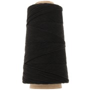 Bobina de cordón de algodón orgánico Détox XL macramé peinado - Negro x200 m|raw }}
