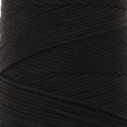 Bobina de cordón de algodón orgánico Détox XL macramé peinado - Negro x200 m