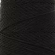 Bobina de cordón de algodón orgánico Détox XL macramé peinado - Negro x200 m