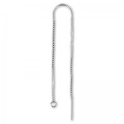 Pendientes de cadena Plata 925 50+55 mm x2