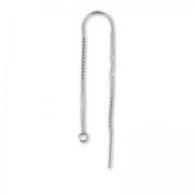 Pendientes de cadena Plata 925 40+55 mm x2|raw }}