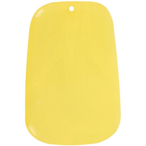 Colgante trapecio de resina translúcida - 40x27 mm - Amarillo limón jaspeado x1