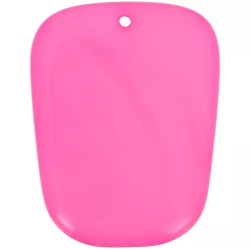 Colgante trapecio de resina translúcida - 28x22 mm - Rosa magenta jaspeado x1