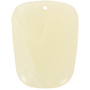 Colgante trapecio de resina translúcida - 28x22 mm - Mármol Marfil x1|raw }}