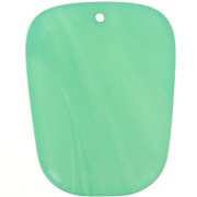 Colgante trapecio de resina translúcida - 28x22 mm - Verde turquesa jaspeado x1|raw }}