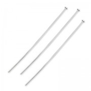 Bastón cabeza de alfiler Plata 925 40x3x0.8 mm x6|raw }}