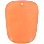 Colgante trapecio de resina translúcida - 28x22 mm - Coral jaspeado x1