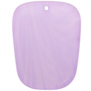 Colgante trapecio de resina translúcida - 28x22 mm - Mármol Glicina x1