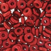 O Bead 4 mm Red Metallic Mat x5g