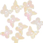 Cuentas en forma de mariposa 9,5x11 mm - Efecto AB transparente x10|raw }}
