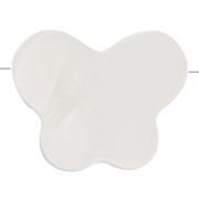 Cuenta mariposa de nácar 8x10 mm - Natural x1