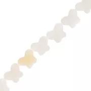 Cuenta mariposa de nácar 8x10 mm - Natural x1